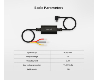 70mai Zasilanie trybu parkingowego micro-USB UP02 - 626112 - zdjęcie 3